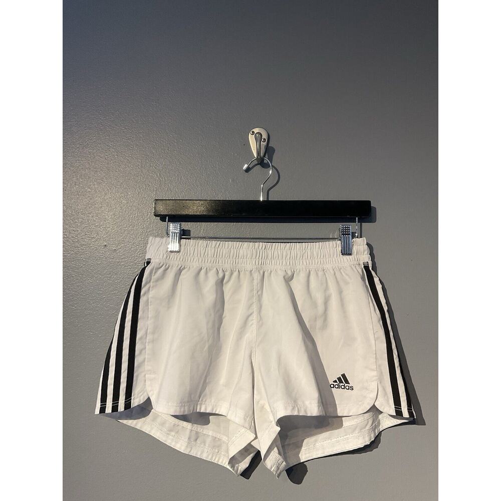 adidas aeroready shorts White 3 Striped Women’s Size Medium